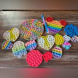 Colorful Pop It Fidget Toy Set